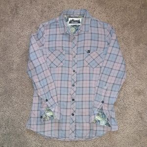 Pladra Women's Cedar Every Wear Flannel - Lilac Pink